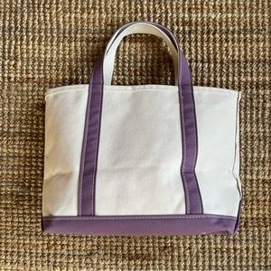 L.L. Bean boat and tote medium open top canvas bag